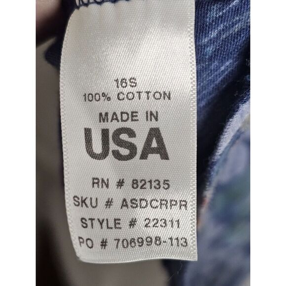 Fresh Produce Vintage Blue Tropical Floral Sleevess Midi Dress Size Small - Picture 9 of 9